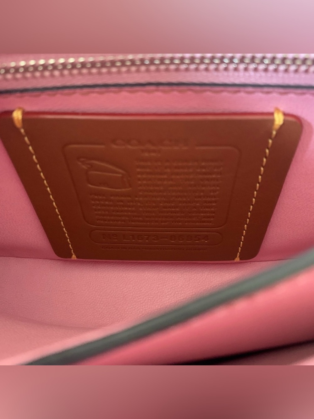 Coach 1941 Black Pink Tea Rose Appliqué Double Dinky Bag - Picture 7 of 16